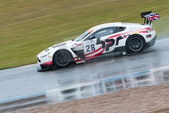 World © Octane Photographic Ltd. Britcar MSA British Endurance Championship – Donington Park, Saturday 13th April 2013, Race. Paul Bailey/Andy Schulz /Tom Ferrier– Aston Martin V12 Vantage – Horsepower Racing. Digital ref : 0632ce1d1782