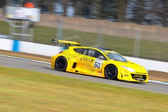 World © Octane Photographic Ltd./Chris Enion. Britcar MSA British Endurance Championship – Donington Park, Saturday 13th April 2013, Qualifying. Ashley Woodman/Jeff Smith/Simon Leith– Renault Meganne V6 Trophy – BPM Racing. Digital ref : 0631ce1d0924