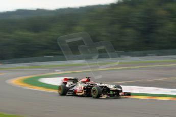 World © Octane Photographic Ltd. F1 Belgian GP - Spa - Francorchamps. Thursday. 25th July 2013. Practice 1. Lotus F1 Team E21 - Kimi Raikkonen. Digital Ref : 0784lw1d4737
