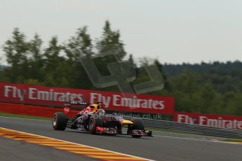 World © Octane Photographic Ltd. F1 Belgian GP - Spa - Francorchamps. Friday 23rd August 2013. Practice 1. Infiniti Red Bull Racing RB9 - Sebastian Vettel. Digital Ref : 0784lw1d4869