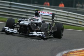 World © Octane Photographic Ltd. F1 Belgian GP - Spa - Francorchamps. Friday 23rd August 2013. Practice 1. Williams FW35 - Valtteri Bottas. Digital Ref : 0784lw1d7202