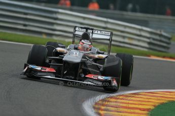 World © Octane Photographic Ltd. F1 Belgian GP - Spa - Francorchamps. Friday 23rd August 2013. Practice 1. Sauber C32 - Nico Hulkenberg. Digital Ref : 0784lw1d7212