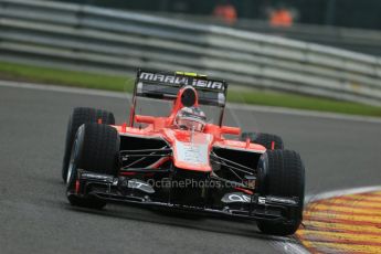 World © Octane Photographic Ltd. F1 Belgian GP - Spa - Francorchamps. Friday 23rd August 2013. Practice 1. Marussia F1 Team MR02 - Max Chilton. Digital Ref : 0784lw1d7219