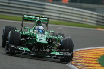 World © Octane Photographic Ltd. F1 Belgian GP - Spa - Francorchamps. Friday 23rd August 2013. Practice 1. Caterham F1 Team CT03 - Giedo van der Garde. Digital Ref : 0784lw1d7223