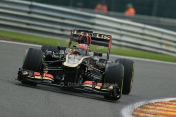 World © Octane Photographic Ltd. F1 Belgian GP - Spa - Francorchamps. Thursday. 25th July 2013. Practice 1. Lotus F1 Team E21 - Kimi Raikkonen. Digital Ref : 0784lw1d7255