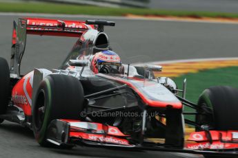 World © Octane Photographic Ltd. F1 Belgian GP - Spa - Francorchamps. Friday 23rd August 2013. Practice 1. Vodafone McLaren Mercedes MP4/28 - Jenson Button. Digital Ref : 0784lw1d7293