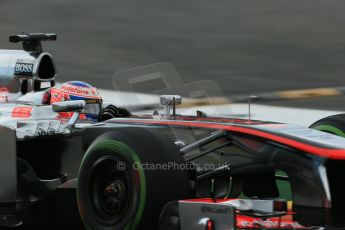 World © Octane Photographic Ltd. F1 Belgian GP - Spa - Francorchamps. Friday 23rd August 2013. Practice 1. Vodafone McLaren Mercedes MP4/28 - Jenson Button. Digital Ref : 0784lw1d7335