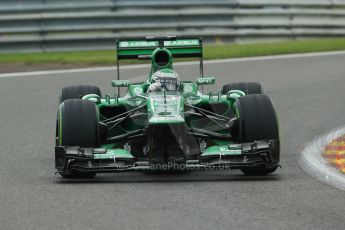 World © Octane Photographic Ltd. F1 Belgian GP - Spa - Francorchamps. Friday 23rd August 2013. Practice 1. Caterham F1 Team CT03 – Heikki Kovalainen. Digital Ref : 0784lw1d7395