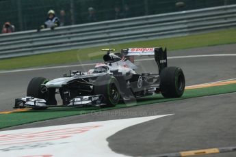 World © Octane Photographic Ltd. F1 Belgian GP - Spa - Francorchamps. Friday 23rd August 2013. Practice 1. Williams FW35 - Valtteri Bottas. Digital Ref : 0784lw1d7425