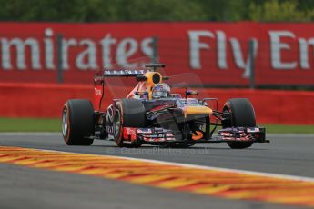 World © Octane Photographic Ltd. F1 Belgian GP - Spa - Francorchamps. Friday 23rd August 2013. Practice 1. Infiniti Red Bull Racing RB9 - Sebastian Vettel. Digital Ref : 0784lw1d7510