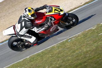 World © Octane Photographic Ltd. Thundersport GB 31st March 2013. JHS Racing Supertwins & F400. Dave Moffatt – Suzuki 650. Digital Ref : 0608ce1d6077