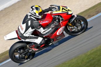 World © Octane Photographic Ltd. Thundersport GB 31st March 2013. JHS Racing Supertwins & F400. Dave Moffatt – Suzuki 650. Digital Ref : 0608ce1d6082