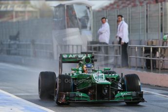World © Octane Photographic Ltd. Formula 1 Winter testing, Barcelona – Circuit de Catalunya, 28th February 2013. Caterham CT03, Charles Pic. Digital Ref: 0581lw1d6768