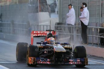 World © Octane Photographic Ltd. Formula 1 Winter testing, Barcelona – Circuit de Catalunya, 28th February 2013. Toro Rosso STR8, Jean-Eric Vergne. Digital Ref: 0581lw1d6779
