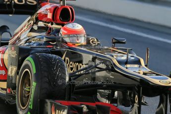 World © Octane Photographic Ltd. Formula 1 Winter testing, Barcelona – Circuit de Catalunya, 28th February 2013. Lotus E31, Romain Grosjean. Digital Ref: 0581lw1d6899