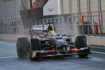 World © Octane Photographic Ltd. Formula 1 Winter testing, Barcelona – Circuit de Catalunya, 28th February 2013. Sauber C32, Esteban Gutierrez. Digital Ref: 0581lw1d6914