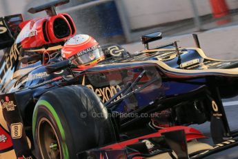 World © Octane Photographic Ltd. Formula 1 Winter testing, Barcelona – Circuit de Catalunya, 28th February 2013. Lotus E31, Romain Grosjean. Digital Ref: 0581lw1d6977