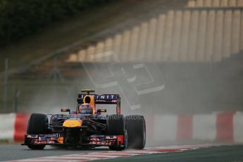 World © Octane Photographic Ltd. Formula 1 Winter testing, Barcelona – Circuit de Catalunya, 28th February 2013. Infiniti Red Bull Racing RB9. Mark Webber. Digital Ref: