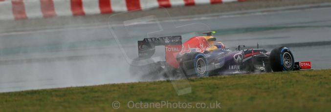 World © Octane Photographic Ltd. Formula 1 Winter testing, Barcelona – Circuit de Catalunya, 28th February 2013. Infiniti Red Bull Racing RB9. Mark Webber. Digital Ref: