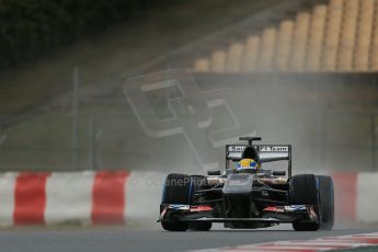 World © Octane Photographic Ltd. Formula 1 Winter testing, Barcelona – Circuit de Catalunya, 28th February 2013. Sauber C32, Esteban Gutierrez. Digital Ref: