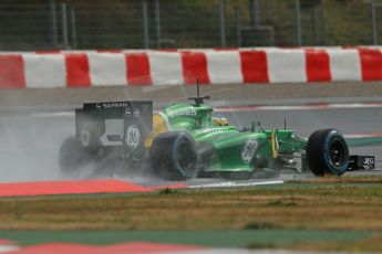 World © Octane Photographic Ltd. Formula 1 Winter testing, Barcelona – Circuit de Catalunya, 28th February 2013. Caterham CT03, Charles Pic. Digital Ref: