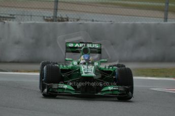 World © Octane Photographic Ltd. Formula 1 Winter testing, Barcelona – Circuit de Catalunya, 28th February 2013. Caterham CT03, Charles Pic. Digital Ref: