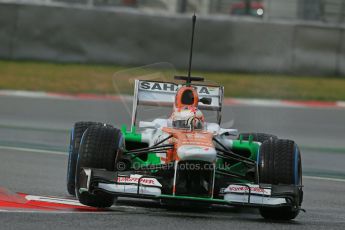World © Octane Photographic Ltd. Formula 1 Winter testing, Barcelona – Circuit de Catalunya, 28th February 2013. Sahara Force India VJM06 – Paul di Resta. Digital Ref: