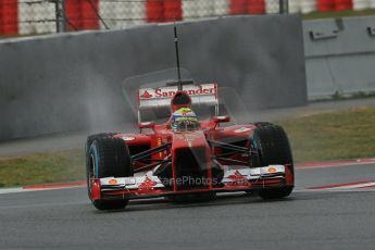 World © Octane Photographic Ltd. Formula 1 Winter testing, Barcelona – Circuit de Catalunya, 28th February 2013. Ferrari F138 – Felipe Massa. Digital Ref: