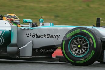 World © Octane Photographic Ltd. Formula 1 Winter testing, Barcelona – Circuit de Catalunya, 28th February 2013. Mercedes AMG Petronas  F1 W04 – Lewis Hamilton. Digital Ref: