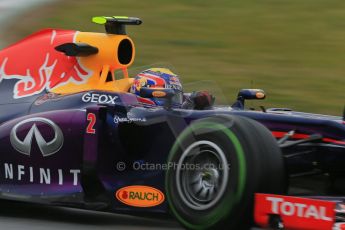 World © Octane Photographic Ltd. Formula 1 Winter testing, Barcelona – Circuit de Catalunya, 28th February 2013. Infiniti Red Bull Racing RB9. Mark Webber. Digital Ref: