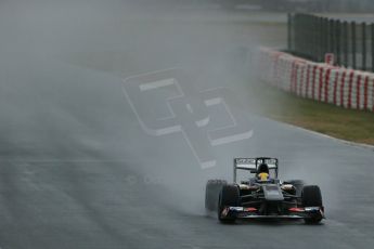 World © Octane Photographic Ltd. Formula 1 Winter testing, Barcelona – Circuit de Catalunya, 28th February 2013. Sauber C32, Esteban Gutierrez. Digital Ref: