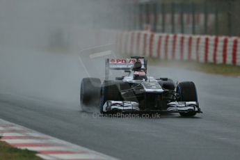 World © Octane Photographic Ltd. Formula 1 Winter testing, Barcelona – Circuit de Catalunya, 28th February 2013. Sauber C32, Esteban Gutierrez. Digital Ref:
