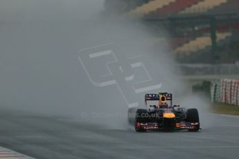 World © Octane Photographic Ltd. Formula 1 Winter testing, Barcelona – Circuit de Catalunya, 28th February 2013. Infiniti Red Bull Racing RB9. Mark Webber. Digital Ref:
