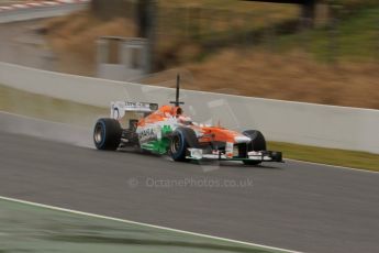 World © Octane Photographic Ltd. Formula 1 Winter testing, Barcelona – Circuit de Catalunya, 28th February 2013. Sahara Force India VJM06 –  Paul di Resta. Digital Ref: