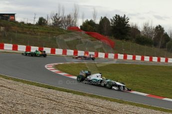 World © Octane Photographic Ltd. Formula 1 Winter testing, Barcelona – Circuit de Catalunya, 28th February 2013. Mercedes AMG Petronas  F1 W04 – Lewis Hamilton. Digital Ref:
