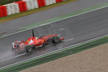 World © Octane Photographic Ltd. Formula 1 Winter testing, Barcelona – Circuit de Catalunya, 28th February 2013. Ferrari F138 – Felipe Massa. Digital Ref: