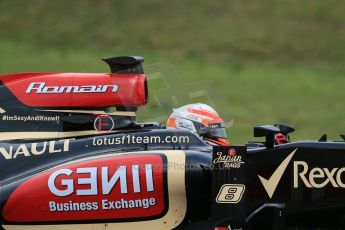 World © Octane Photographic Ltd. Formula 1 Winter testing, Barcelona – Circuit de Catalunya, 1st March 2013. Lotus E31, Romain Grosjean. Digital Ref: 0582lw1d8016