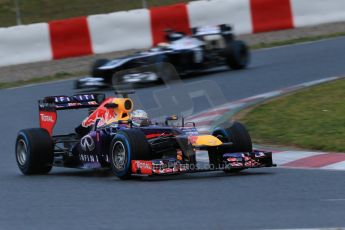 World © Octane Photographic Ltd. Formula 1 Winter testing, Barcelona – Circuit de Catalunya, 1st March 2013. Infiniti Red Bull Racing RB9. Sebastian Vettel. Digital Ref: 0582lw1d8165