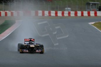 World © Octane Photographic Ltd. Formula 1 Winter testing, Barcelona – Circuit de Catalunya, 1st March 2013. Toro Rosso STR8, Daniel Ricciardo. Digital Ref: 0582lw1d8249