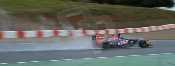 World © Octane Photographic Ltd. Formula 1 Winter testing, Barcelona – Circuit de Catalunya, 1st March 2013. Toro Rosso STR8, Daniel Ricciardo. Digital Ref: 0582lw1d8285