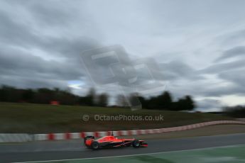 World © Octane Photographic Ltd. Formula 1 Winter testing, Barcelona – Circuit de Catalunya, 1st March 2013. Marussia MR02, Max Chilton. Digital Ref: 0582lw1d8344
