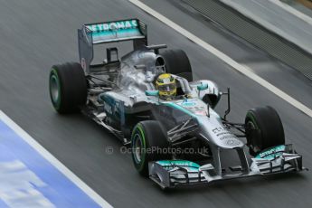World © Octane Photographic Ltd. Formula 1 Winter testing, Barcelona – Circuit de Catalunya, 1st March 2013. Mercedes AMG Petronas F1 W04 – Nico Rosberg. Digital Ref: 0582lw1d8407