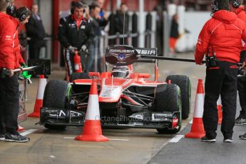 World © Octane Photographic Ltd. Formula 1 Winter testing, Barcelona – Circuit de Catalunya, 1st March 2013. Marussia MR02, Max Chilton. Digital Ref: 0582lw1d8576