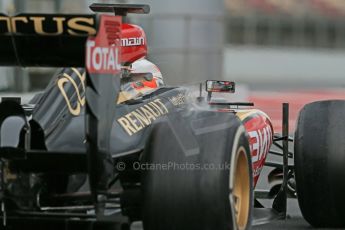 World © Octane Photographic Ltd. Formula 1 Winter testing, Barcelona – Circuit de Catalunya, 1st March 2013. Lotus E31, Romain Grosjean. Digital Ref: 0582lw1d8725