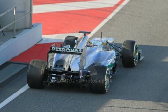 World © Octane Photographic Ltd. Formula 1 Winter testing, Barcelona – Circuit de Catalunya, 2nd March 2013. Mercedes AMG Petronas F1 W04 – Lewis Hamilton. Digital Ref: 0583lw1d8768