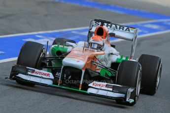 World © Octane Photographic Ltd. Formula 1 Winter testing, Barcelona – Circuit de Catalunya, 2nd March 2013. Sahara Force India VJM06 – Adrian Sutil. Digital Ref: 0583lw1d8915