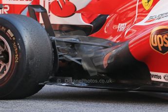 World © Octane Photographic Ltd. Formula 1 Winter testing, Barcelona – Circuit de Catalunya, 2nd March 2013. Ferrari F138 exhaust detail – Felipe Massa. Digital Ref: 0583lw1d9000