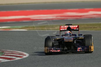 World © Octane Photographic Ltd. Formula 1 Winter testing, Barcelona – Circuit de Catalunya, 2nd March 2013. Toro Rosso STR8, Jean-Eric Vergne. Digital Ref: 0583lw1d9389