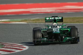 World © Octane Photographic Ltd. Formula 1 Winter testing, Barcelona – Circuit de Catalunya, 2nd March 2013. Caterham CT03, Giedo van der Garde. Digital Ref: 0583lw1d9407