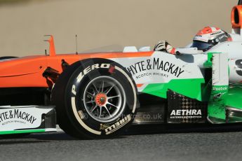 World © Octane Photographic Ltd. Formula 1 Winter testing, Barcelona – Circuit de Catalunya, 2nd March 2013. Sahara Force India VJM06 – Adrian Sutil. Digital Ref: 0583lw1d9453